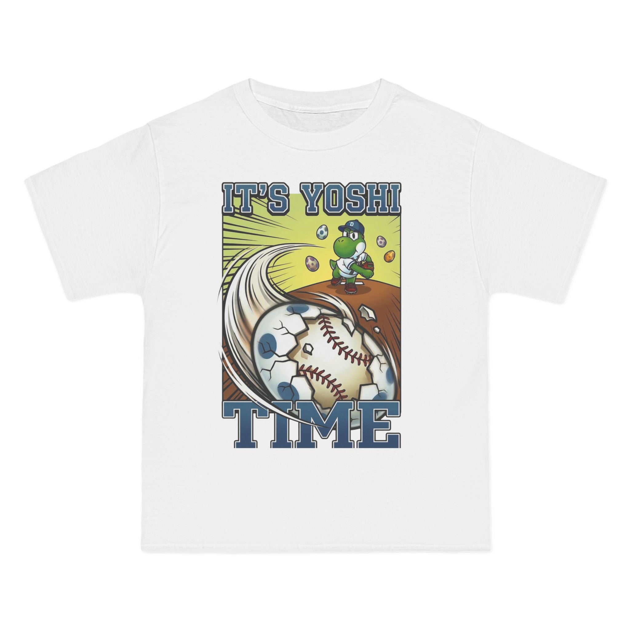 It’s Yoshi Time Baseball Pitch Shirt – Funny Egg Fastball Game Day Tee