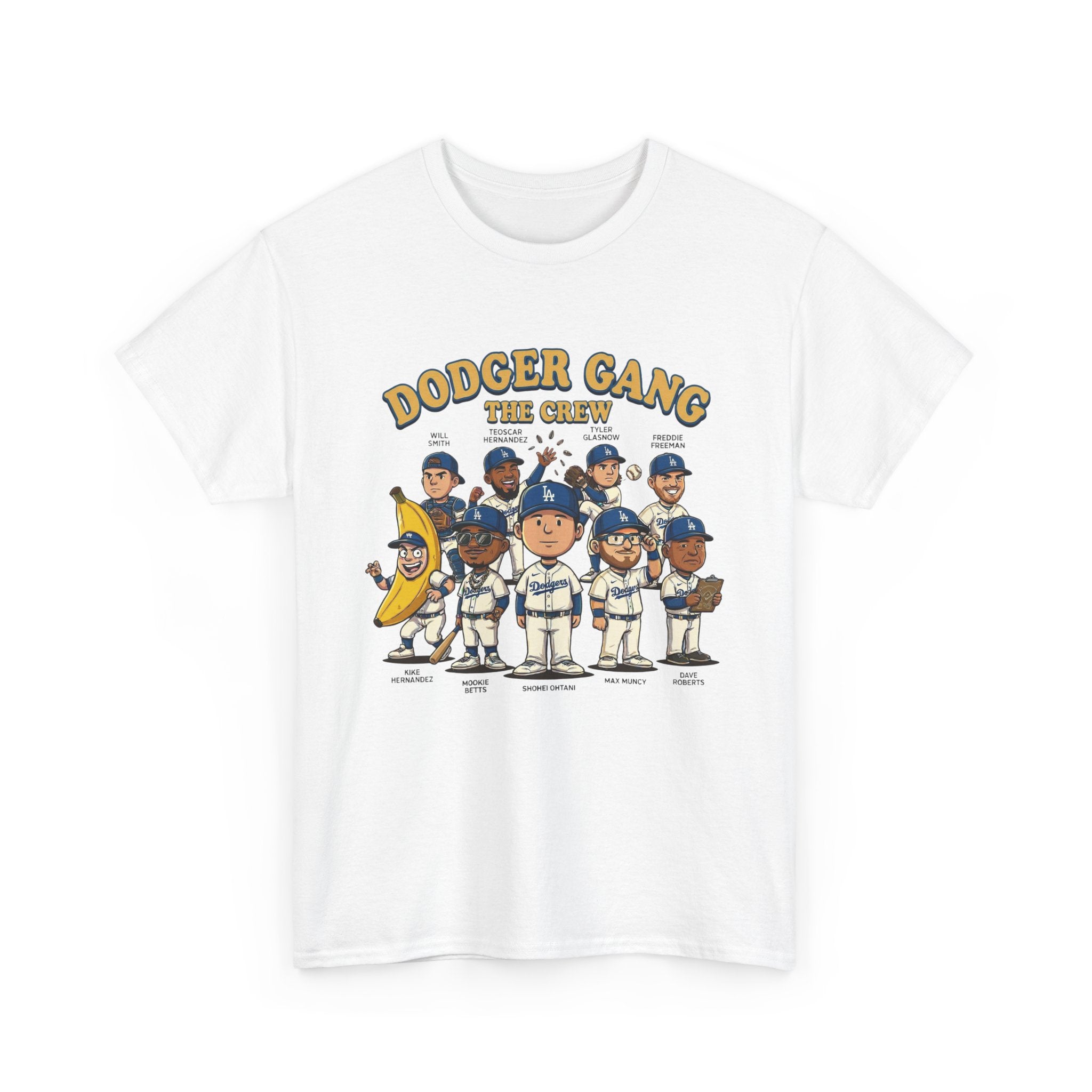Dodgers Peanuts Style Shirt – “Dodger Gang The Crew” Baseball Fan Tee | Ohtani Betts Freeman Cartoon Shirt