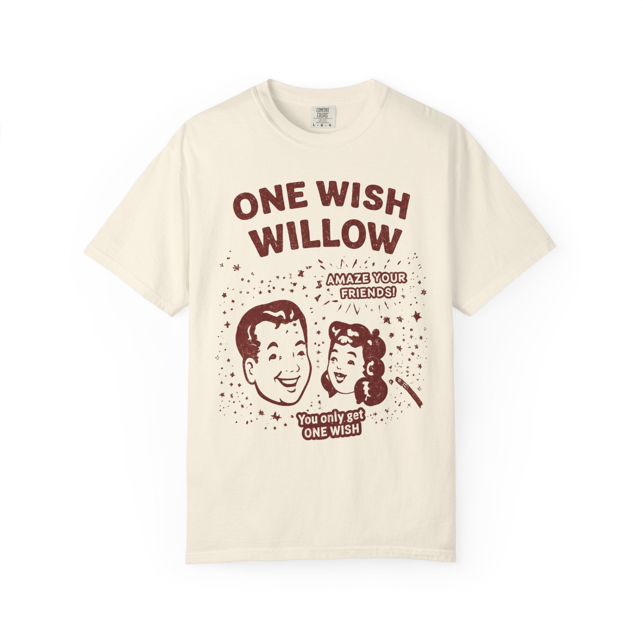 One Wish Willow T-Shirt — Retro Vintage Comic Graphic Tee