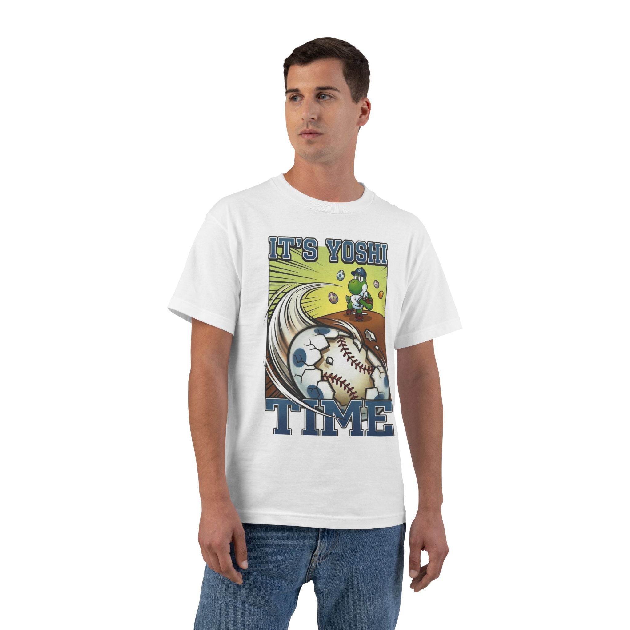 It’s Yoshi Time Baseball Pitch Shirt – Funny Egg Fastball Game Day Tee