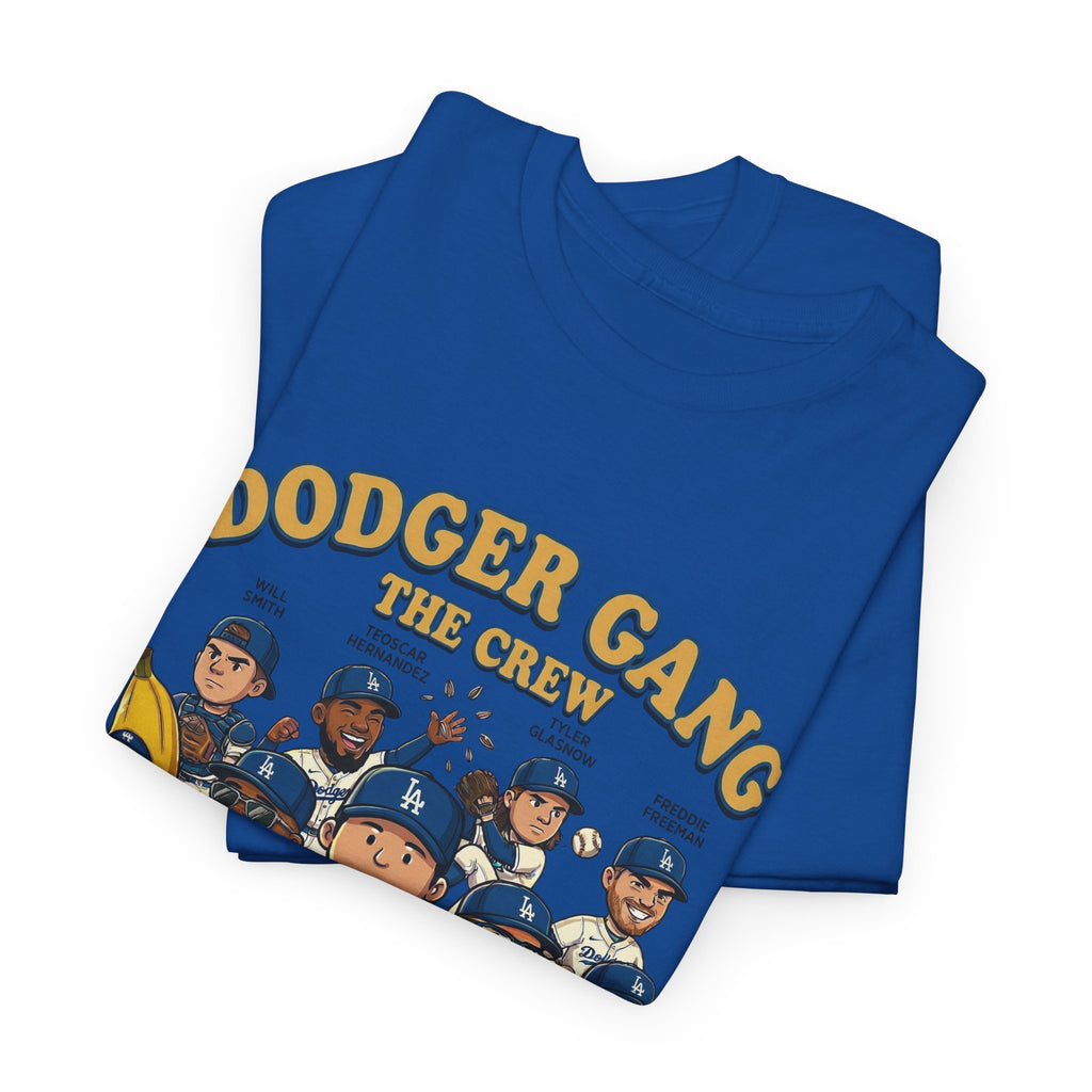 Dodgers Peanuts Style Shirt – “Dodger Gang The Crew” Baseball Fan Tee | Ohtani Betts Freeman Cartoon Shirt