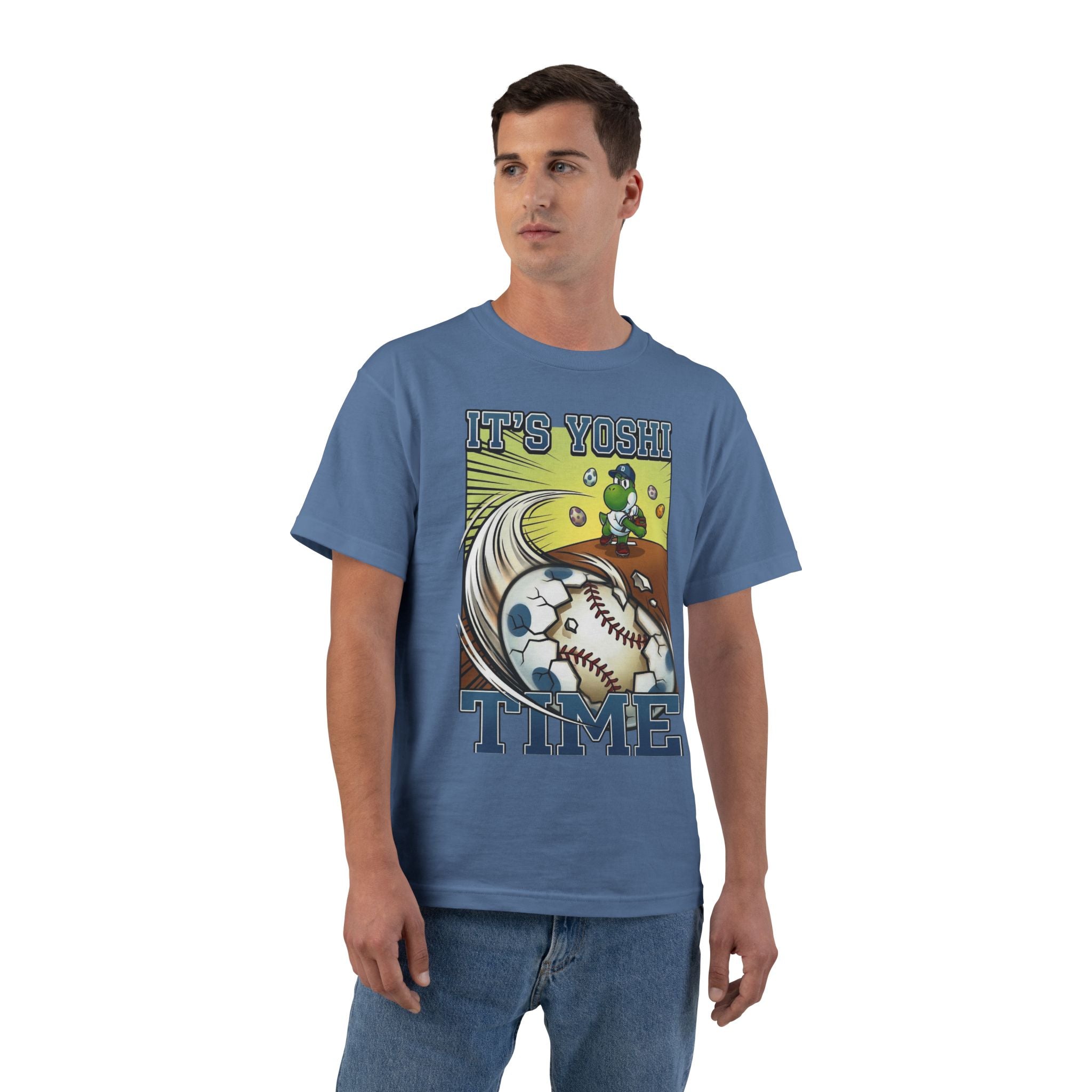 It’s Yoshi Time Baseball Pitch Shirt – Funny Egg Fastball Game Day Tee