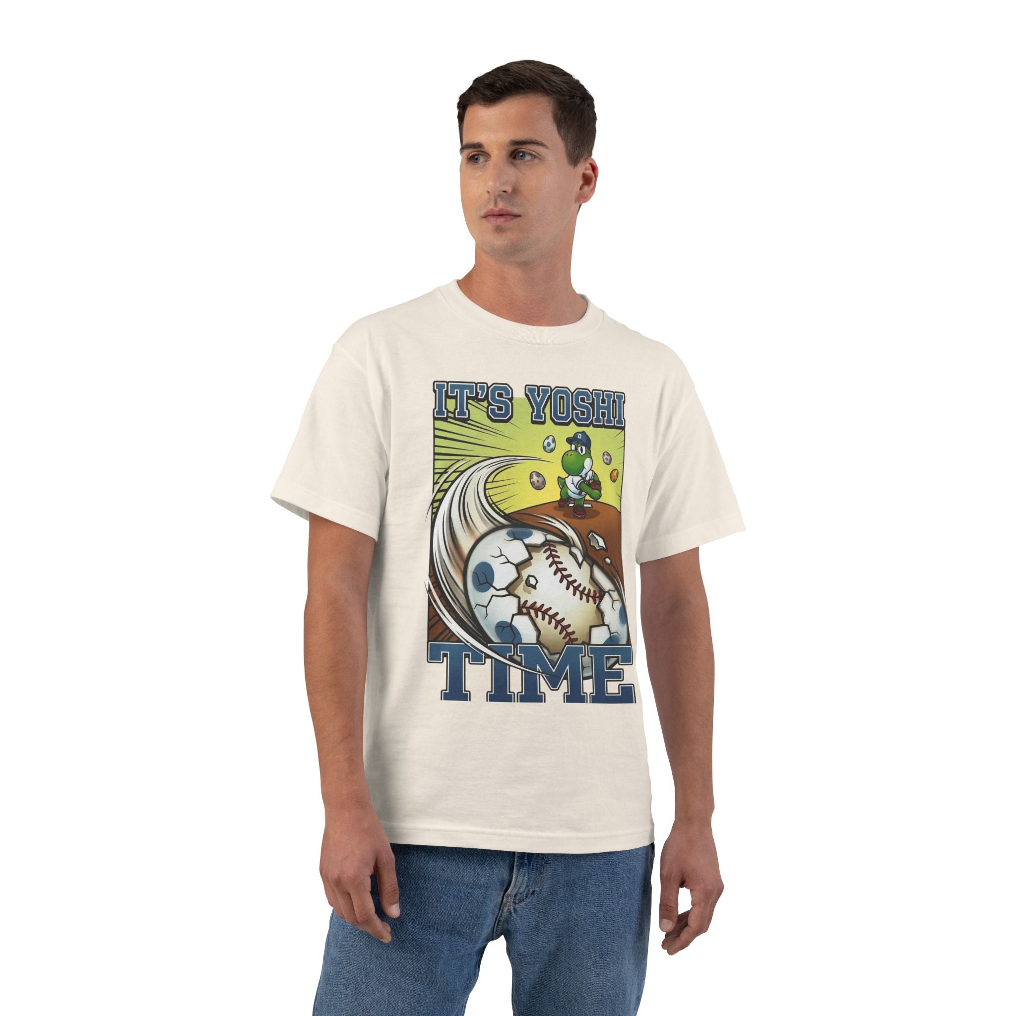 It’s Yoshi Time Baseball Pitch Shirt – Funny Egg Fastball Game Day Tee