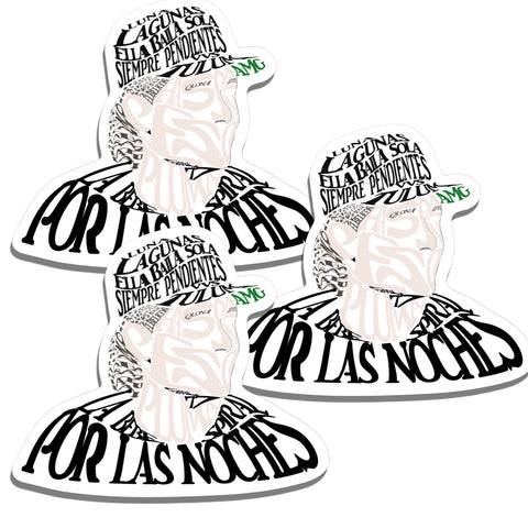 Peso Pluma Word Art Stickers (3pcs)