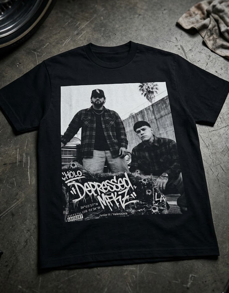 Junior H Cholo T-Shirt — Mexican Artists Junior H & Gael Valenzuela Tribute