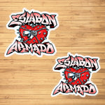 Eslabon Armado Chained Heart Sticker (2 pc.)