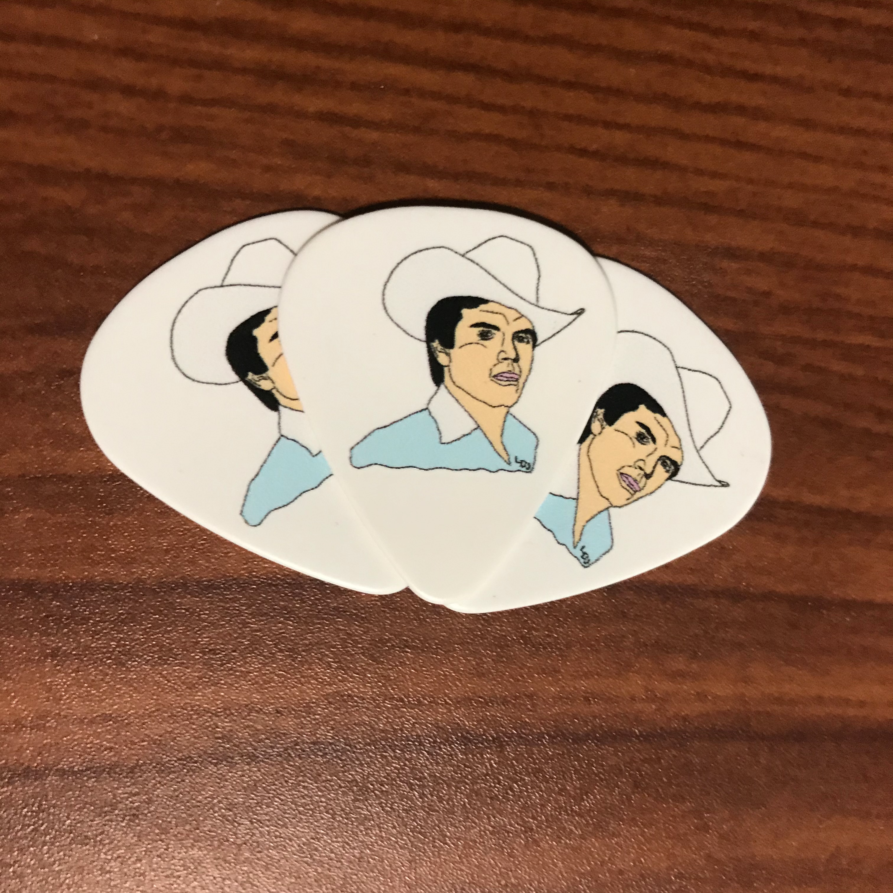 Chalino Sanchez Guitar Picks / Puas de Guitarra de Chalino Sanchez. (5 pc)